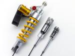 Rear strut with proportional control valves