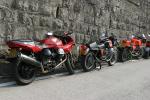 Three of the 800 British reg bikes