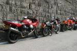 Three of the 800 British reg bikes